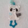 Doudou plat Panda blanc bleu ORCHESTRA