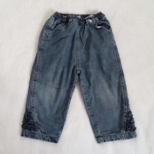 Pantalon jean bleu doublé JACADI bébé fille 18 MOIS