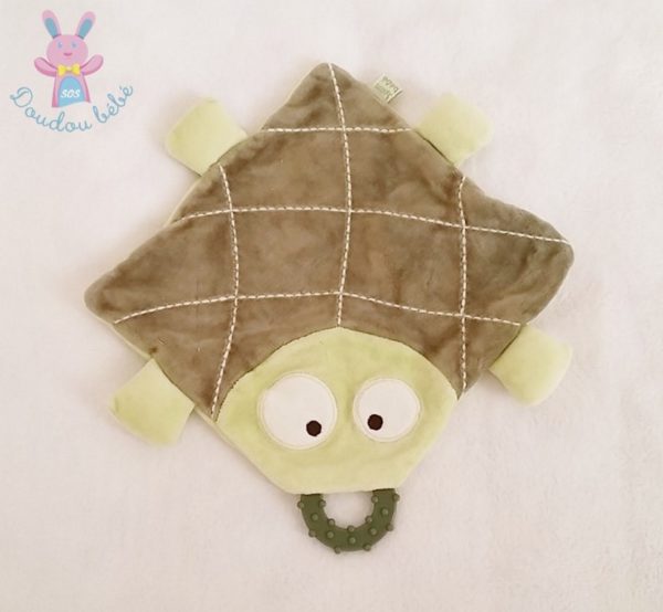 Doudou plat Tortue vert DPAM