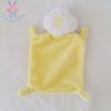 Doudou plat Nuage jaune et blanc Grain de blé Z