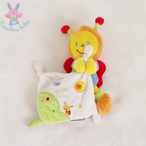 Doudou Abeille mouchoir coloré POMMETTE