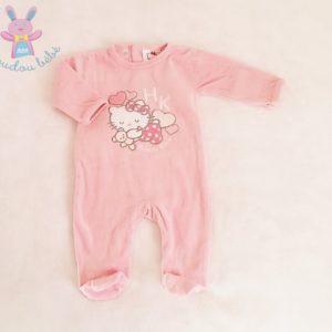 Pyjama velours rose bébé fille 3 MOIS HELLO KITTY