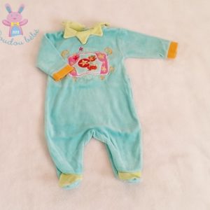 Pyjama velours bleu circus bébé fille 1 MOIS VERTBAUDET
