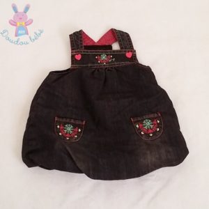 Robe jean noir forme boule bébé fille 6 MOIS ORCHESTRA