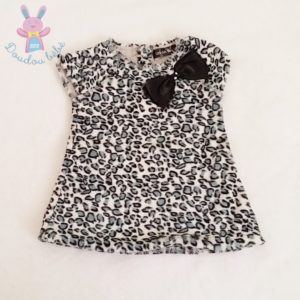 Robe velours imprimé léopard bébé fille 9 MOIS