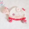 Doudou plat Tortue rose My little turtle SAUTHON