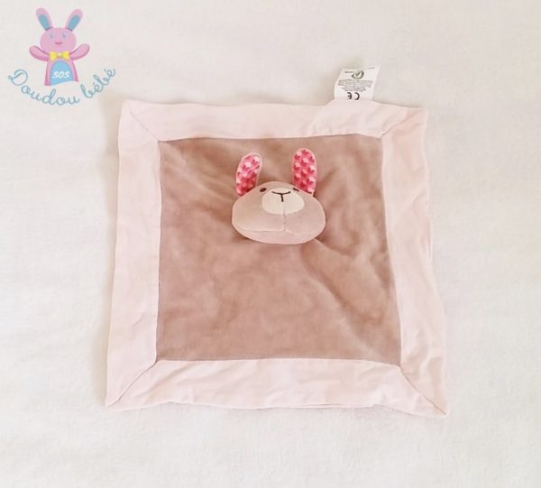 Doudou plat Lapin rose Nature et Découvertes