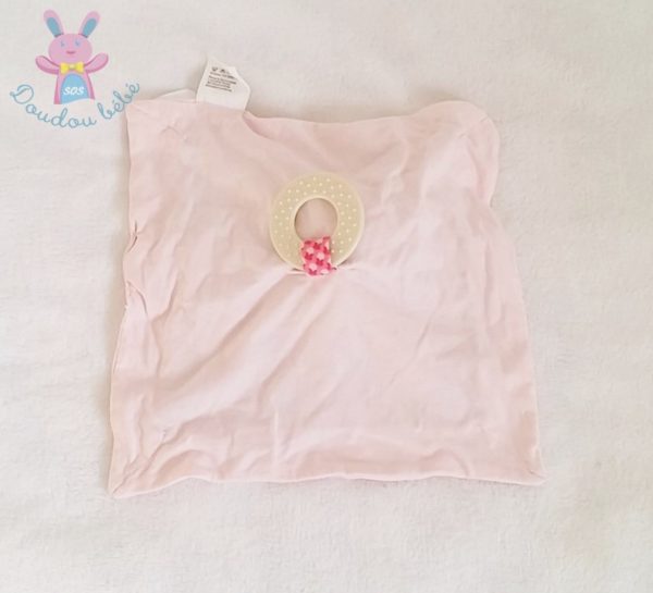 Doudou plat Lapin rose Nature et Découvertes – Image 2