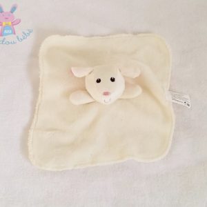 Doudou plat Mouton écru rose TOMAWAK