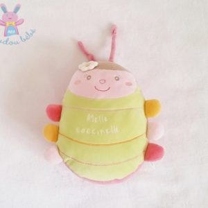 Doudou Melle Coccinelle Maya rose vert SAUTHON