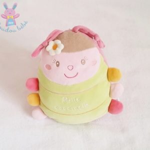 Doudou Melle Coccinelle Maya rose vert SAUTHON