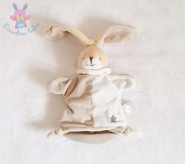 Doudou marionnette Lapin beige Un rêve de bébé