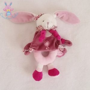 Hochet Lapin Cerise DOUDOU ET COMPAGNIE