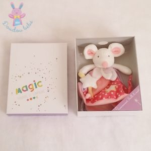 Doudou Souris plat magic mauve DOUDOU ET COMPAGNIE