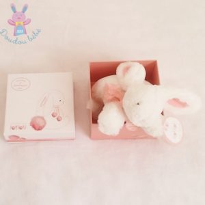 Lapin Pompon rose 20 cm DOUDOU ET COMPAGNIE