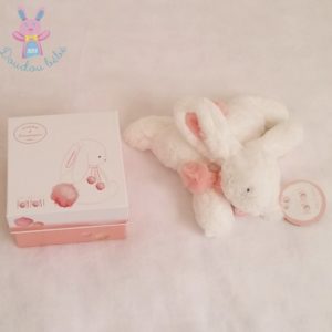 Lapin Pompon rose 20 cm DOUDOU ET COMPAGNIE