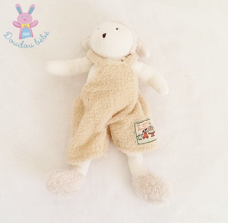 Doudou Mouton beige Grande Famille MOULIN ROTY