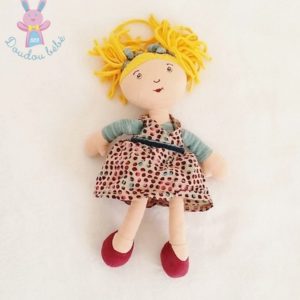 Doudou Poupée blonde avec couffin MOULIN ROTY