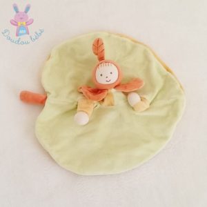 Doudou plat Lutin pomme vert jaune MOULIN ROTY