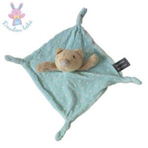 Doudou plat Souris beige bleu étoiles luminescent ORCHESTRA