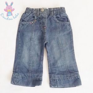 Pantalon jean bleu bébé fille 12 MOIS LULU CASTAGNETTE