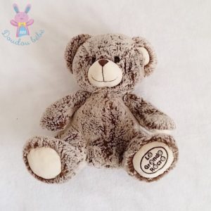 Doudou Ours marron chiné La Grande Récré