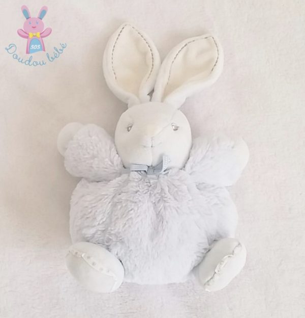 Doudou Lapin boule bleu Perle KALOO