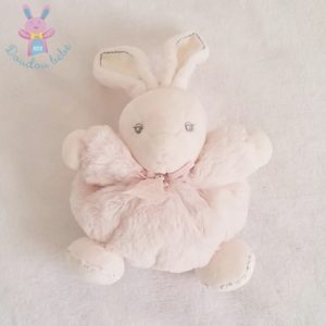 SOS Doudou perdu FILLE blanc rose KALOO - Coll Igloo - Patapouf boule 18 cm  chez vous dès demain