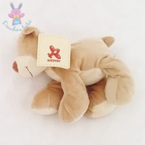 Doudou Ours beige crème marron NICOTOY