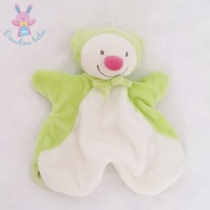 Doudou marionnette Lutin Ours vert blanc KIABI