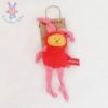 Doudou Lapin rouge rose ORCHESTRA