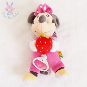 Doudou Minnie musical rose fraise DISNEY