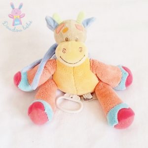 Jouets > Doudous et Peluches > Doudou Musical Lapin Bleu : Rose & Milk