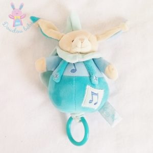 Doudou Lapin musical bleu même pacap BABY NAT