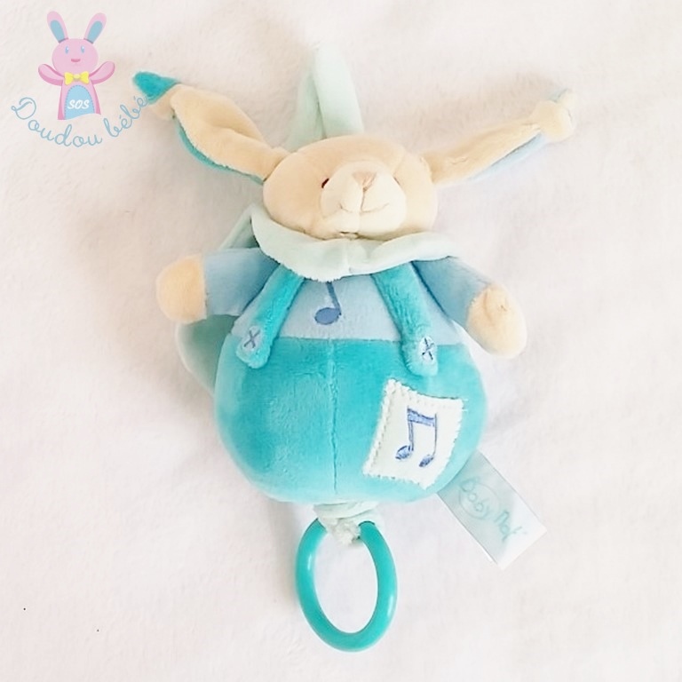 Doudou Lapin musical bleu même pacap BABY NAT