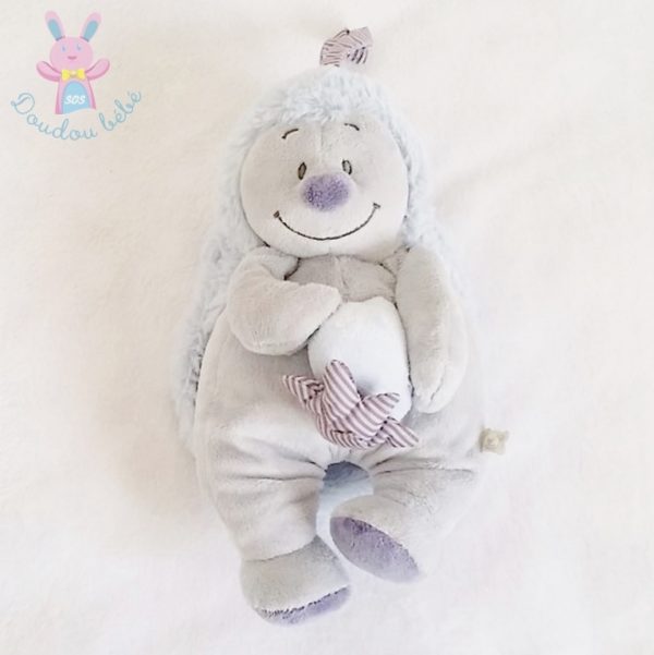 Doudou Hérisson musical Merlin gris NOUKIE'S