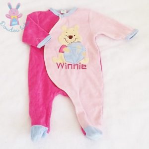 Pyjama velours Winnie bébé fille 3 MOIS DISNEY