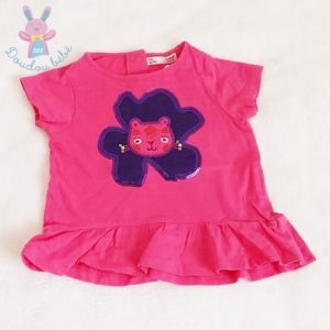 T-shirt rose violet bébé fille 12 MOIS DPAM