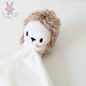 Doudou Hérisson grelot beige mouchoir blanc ZEEMAN