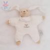 Doudou Lapin beige blanc dentelle DOUDOU ET COMPAGNIE