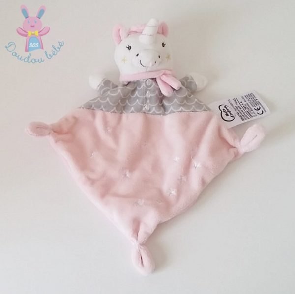 Doudou Licorne rose MOTS D'ENFANTS