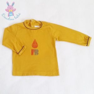 T-shirt moutarde bébé garçon 12 MOIS PETIT BATEAU