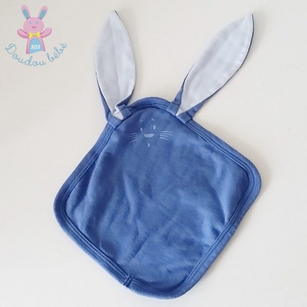 Doudou plat Lapin bleu PETIT BATEAU