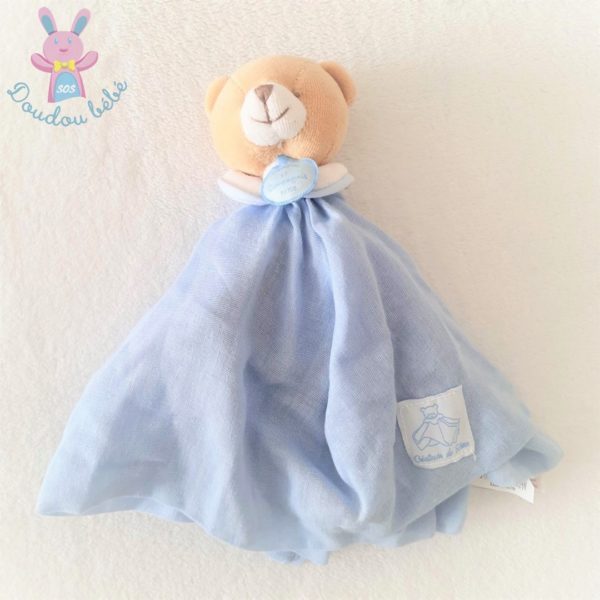 Ours plat créateur de rêves lange bleu DOUDOU ET COMPAGNIE – Image 2
