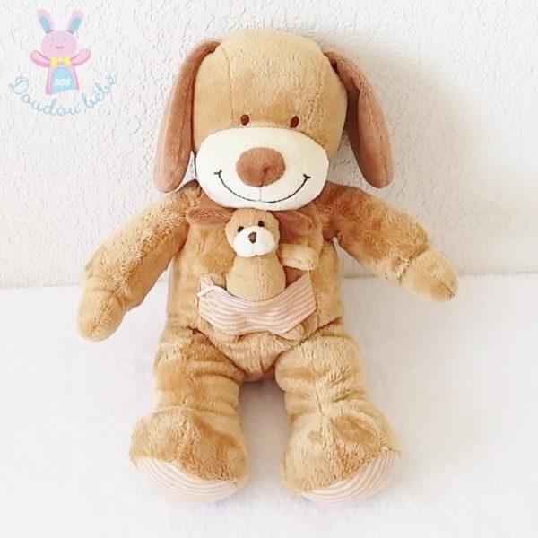 Doudou Chien marron bébé NICOTOY