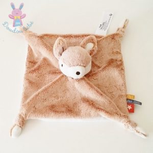 Doudou plat Biche Faon marron blanc TAPE A L’OEIL TAO