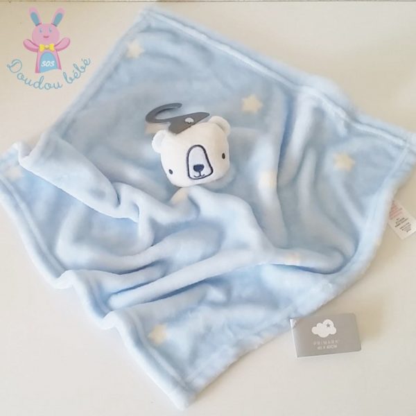 Doudou plat Ours bleu PRIMARK