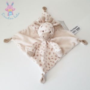 Doudou plat Girafe beige écru PAT & RIPATON LA HALLE