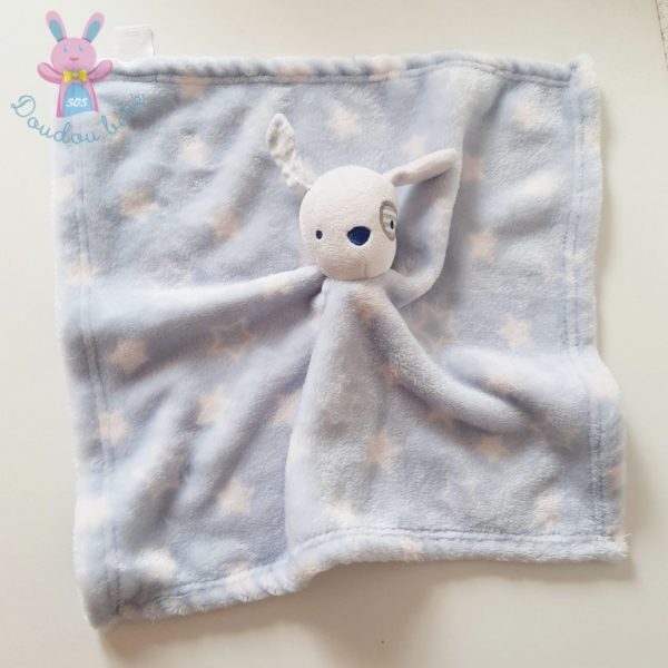 Doudou plat Chien bleu étoiles PRIMARK