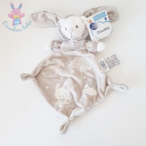 Doudou plat Ours / Lapin beige luminescent MOTS D’ENFANTS